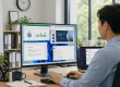 Nhân viên IT làm việc trên hệ thống máy tính tại văn phòng
